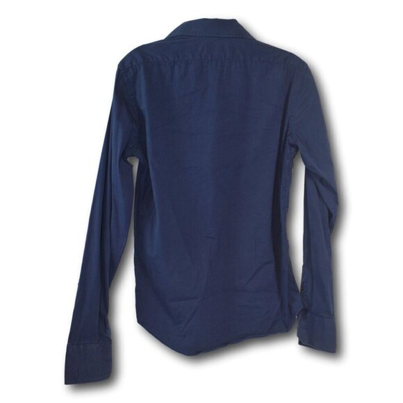 Zara Man Super Slim Fit Shirt Navy Size: S - Picture 2 of 2